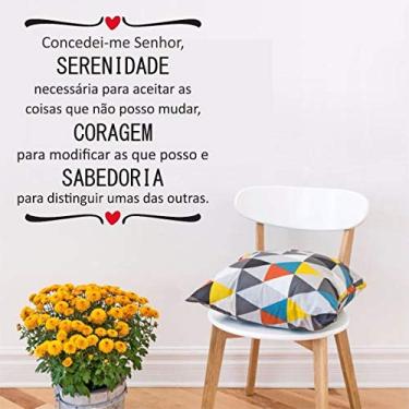 Imagem de Adesivo De Parede Decorativo Oração Da Serenidade 50x55cm