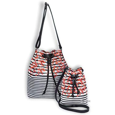 Imagem de Conjunto Mãe E Filha Bolsa Feminina e Bolsa Infantil Cerejinhas Vermelhas, Magicc TMF-004