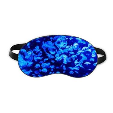 Imagem de Blue Science Nature Jellyfish Ocean Picture Sleep Eye Shield Soft Night Vlindfold Shade Cover