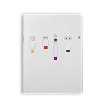 Imagem de Tomada de tomada de carregamento padrão caderno capa de goma Diário capa macia Diário