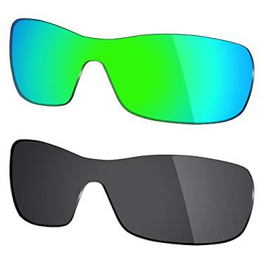 Imagem de 2 pares de lentes polarizadas de substituição da Mryok para óculos de sol Oakley Antix – Opções
