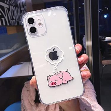 Imagem de Capa de telefone Creative Bear Panda Animal para iPhone 11 12 13 14Pro Max Clear proteção de lente à prova de choque para iPhone X XS XR 7 8 Plus, IU3042, para iPhone 12 Mini