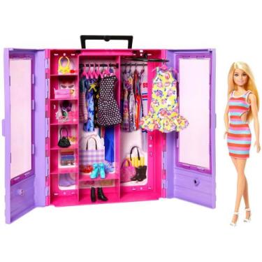 Imagem de Closet Da Barbie Armário De Luxo Mattel - 15 Peças