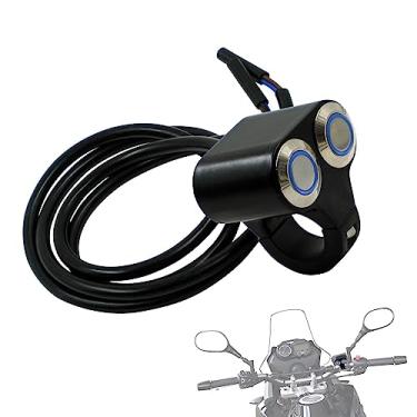 Imagem de motocicleta | Botão interruptor momentâneo resistente à água,Acessórios ATV para controle luz/buzina para motocicletas, scooters, bicicletas Puchen