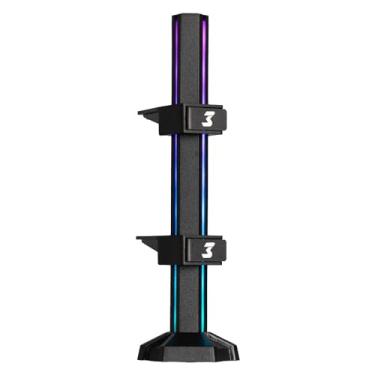 Imagem de Suporte para Placa de Vídeo DT3 Hyperstone ARGB, base imantada, proteção para placa de vídeo e placa mãe, acompanha 2 abas universais de sustentação para GPU