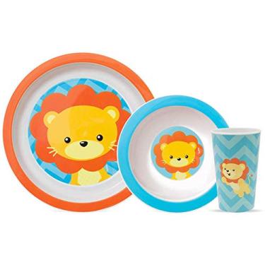 Imagem de Buba Kit Refeição Animal Fun - Leão Multicolorido