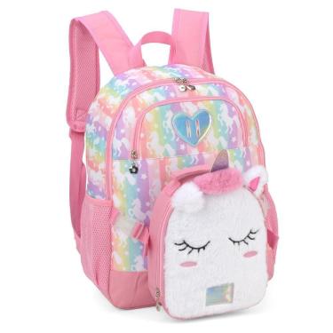 Imagem de Mochila de Costas Luxcel Up4You Unicórnio Colorido