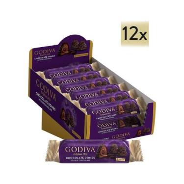 Imagem de Chocolate Godiva Domes Com Dupla Chocolate 30 Gr X 12 Pcs