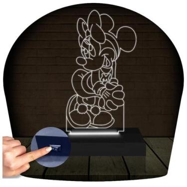 Imagem de Luminária Led 3D  Minnie Mickeu Baby Disney  Abajur - 3D Fantasy