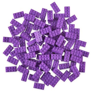 Imagem de Strictly Briks Compatible with Lego Classic Bricks Starter Kit, Purple, 96 Pieces, 2x4 Studs, Building Creative Play Gift Set for Ages 3 and Up, 100% Compatible with All Major Brick Brands