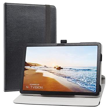 Imagem de JRTAL Compatível com TCL Tab 10 5G capa giratória 9183W, suporte de rotação de 360 graus, capa de poliuretano premium para TCL Tab 10 5G TCL-9183W Metro da T-Mobile Tablet (não serve para TCL Tab Pro 5G TCL-9198S), preto