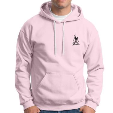 Imagem de Moletom Unissex Fender Patch Guitarra Masculino Femino Em Algodão Com Capuz-Unissex