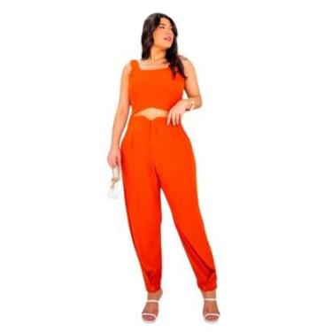Imagem de CONJUNTO ALFAIATARIA TOP E CALÇA PREMIUM ELEGANTE PLUS SIZE-Feminino