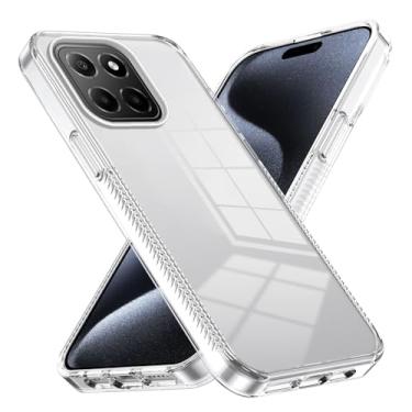 Imagem de Contracapa Capa Crystal Clear compatível com Huawei Honor X8 5G, compatível com PC acrílico rígido Honor X8 5G, capa traseira protetora ultrafina, capa antiarranhões com absorção de choque Estojo de c