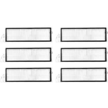 Imagem de HMHAMA Kits de acessórios para robô aspirador e esfregão Roborock S8 MaxV Ultra/G20S, 6 filtros HEPA laváveis