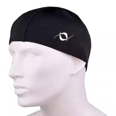 Imagem de Touca De Lycra Natação Hidroginástica Adulto Unissex Lisa (Preto)