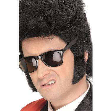 Imagem de Smiffy's Teddy Boy Costeletas autoadesivas, Preto, tamanho nico