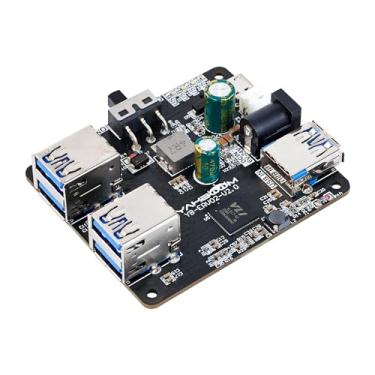 Imagem de Yahboom Hub USB 3.0 de 4 portas para Raspberry Pi Jetson Nano ROS Robot, compatível com USB 3.0/2.0/1.1 sem driver, Plug & Play externo integrado, USB A, 5 V (Micro-USB), porta de alimentação de 9 ~ 24 V, para dispositivo de alta potência
