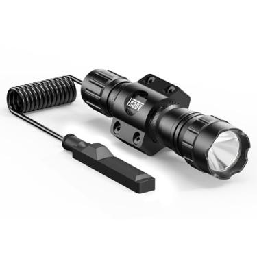 Imagem de Feyachi Lanterna tática de LED de 1200 lúmens, à prova d'água com montagem Picatinny/Mlok, interruptor de pressão incluído (Mlok de baixo perfil)