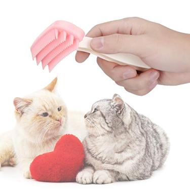 Imagem de Escova para Cuidados Com Animais de Estimação, Escova de Silicone para Desmatação de Cães, Escova de Massagem para Limpeza de Cabelos (Pequeno)