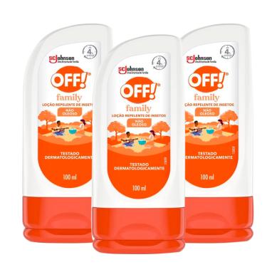 Imagem de Repelente Off Family Loção 100ml - Kit c/ 3 unidades