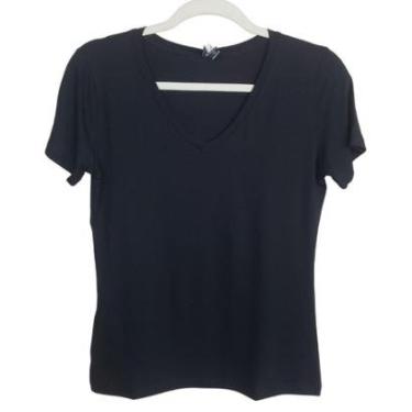 Imagem de Blusa Básica Viscolycra Premium Gola V c/ Plus Size Biografia-Feminino