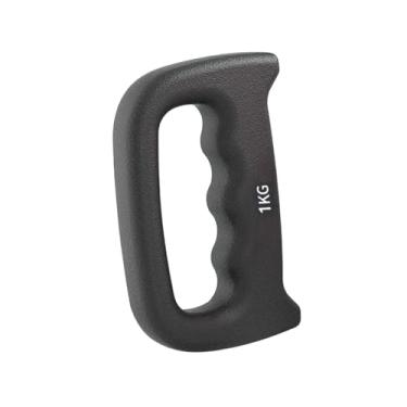Imagem de Amagogo Haltere de boxe com peso de mão antiderrapante para homens e mulheres, haltere portátil para fitness, mma, iogue, corrida, treino, 1 KG