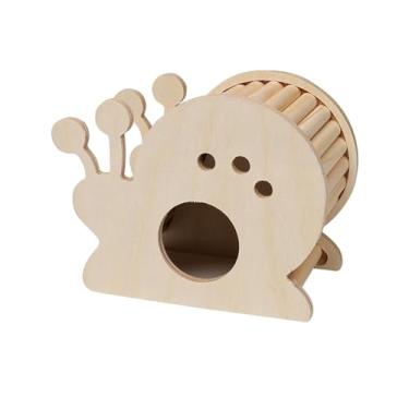 Imagem de ＡＷＨＡＯ Hamster casa de madeira esconderijo gaiola decoração escada de escalada brinquedos de exercício, Forma de Caracóis