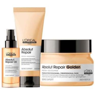 Imagem de L'Oréal Professionnel Absolut Repair Kit Condicionador + Máscara Light + Óleo Kit-Unissex