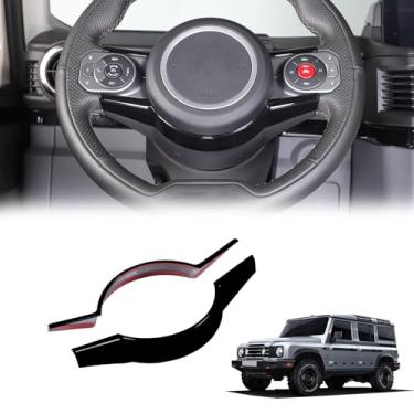 Imagem de Tumukiw Acabamento da tampa do painel do console central compatível com INEOS Grenadier 2020-2024, painel do console central do carro, proteção de borda superior e inferior, moldura de moldagem,