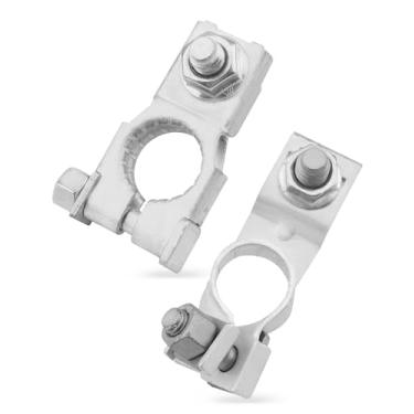 Imagem de JUWEVAZU Conjunto de terminal de bateria positiva e negativa apto para Toyota 4Runner Corolla RAV4 2007-2023, adequado para Lexus 2002-2023 substitui 90982-05054 90982-06059 com porca