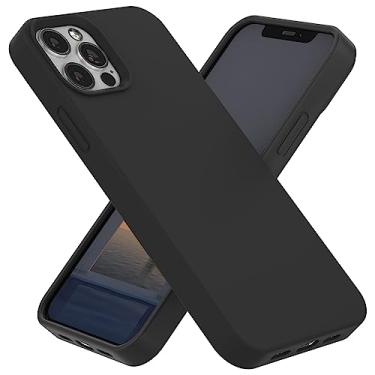 Imagem de SOH Mingying Capas de silicone para iPhone 13 Series, incluindo iPhone 13 Mini (5,4 polegadas), iPhone 13 (6,1 polegadas), iPhone 13 Pro (6,1 polegadas) e iPhone 13 Pro max (6,7 polegadas) (preto,