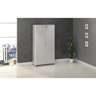 Imagem de Armário Alto com 2 Portas e 3 Prateleiras New City-gebb Work - Cinza