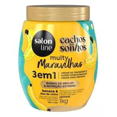 Imagem de Creme de Tratamento 3 em 1 Cachos dos Sonhos Multy 1kg (Banana)