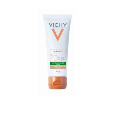 Imagem de Protetor Solar Vichy Capital Soleil Uv Purify Fps 70 Pele Clara 40G