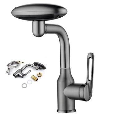 Imagem de Torneira Monocomando Rotaçao 360 Graus Banheiro Cozinha Quatro Jatos de Agua Modo Bolha...