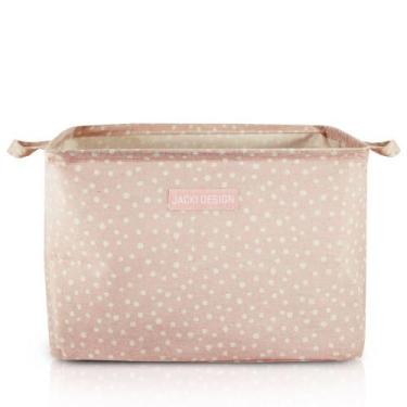 Imagem de Cesto Organizador Multiuso Retangular Loft - Jacki Design, Rosa