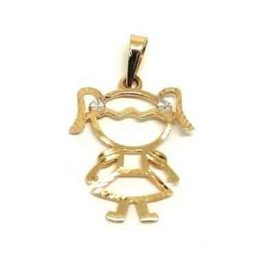 Imagem de Pingente de ouro 18k Filha Estampada - Elegancy Joias