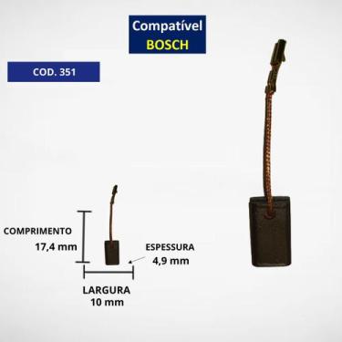 Imagem de Escova CARVAO C351G ESMERilhadeira BOSCH 1800 - carbonpecas