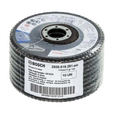Imagem de Kit 10 Discos Flap 115mm para Metal GR120 Bosch
