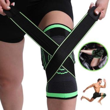 Imagem de Joelheira de Compressão Esportiva Elástica com Bandagem - MktPlace