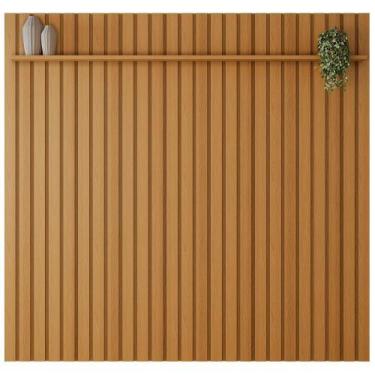 Imagem de Painel Ripado Madeira para Sala Quarto 274cm Wise B01 Cinamomo - Lyam 