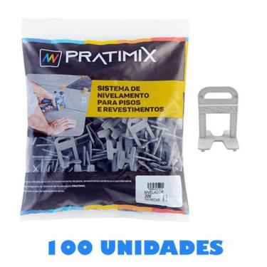 Imagem de Clip Nivelador de Piso de 3mm Para Obras Pacote 100 Peças - Pratimix