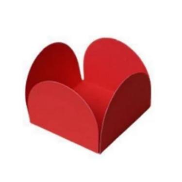 Imagem de Forma Doce 4 petalas N6 Vermelho Com 50 Plac