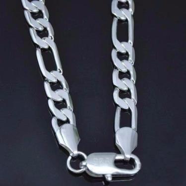 Imagem de Pulseira Italiana 3 Em 1 7mm X 21cm Em Prata 925 - DG Presentes