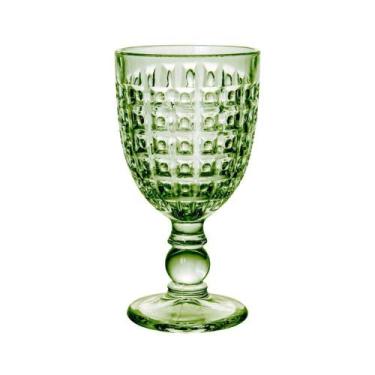 Imagem de Jogo de 6 tacas Chevalier em vidro 330ml A16,5cm cor verde - L Hermita