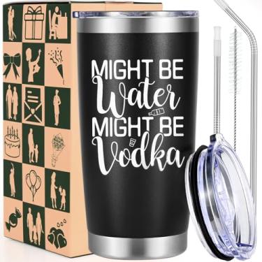 Imagem de LiqCool Copos engraçados para mulheres, copo de vodka de 590 ml, presentes de vinho para mulheres, mãe, amiga, irmã, copo de vodka engraçado, presentes de vinho para Natal, aniversário, dia das mães