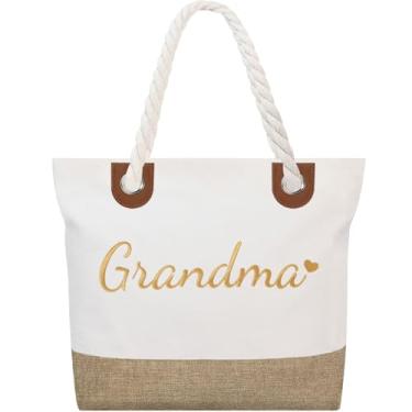 Imagem de GhvyenntteS Presentes para avós, bolsa para avó com zíper - presente de aniversário para mulheres, sacola personalizada para mulheres