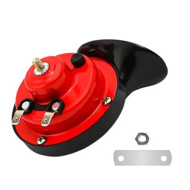 Imagem de Wogomz Buzinas de trem super altas 300DB, buzina única de caracol elétrico de carro de 12 V, buzinas de ar à prova d'água de tom alto baixo para carro, motocicleta, caminhão, bicicleta, barco e