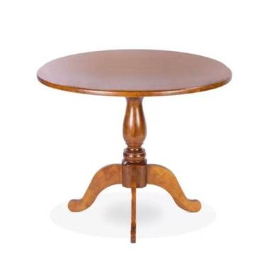 Imagem de Mesa de Apoio Redonda e Pés Torneados - Tommy Design - Meyer, Imbuia